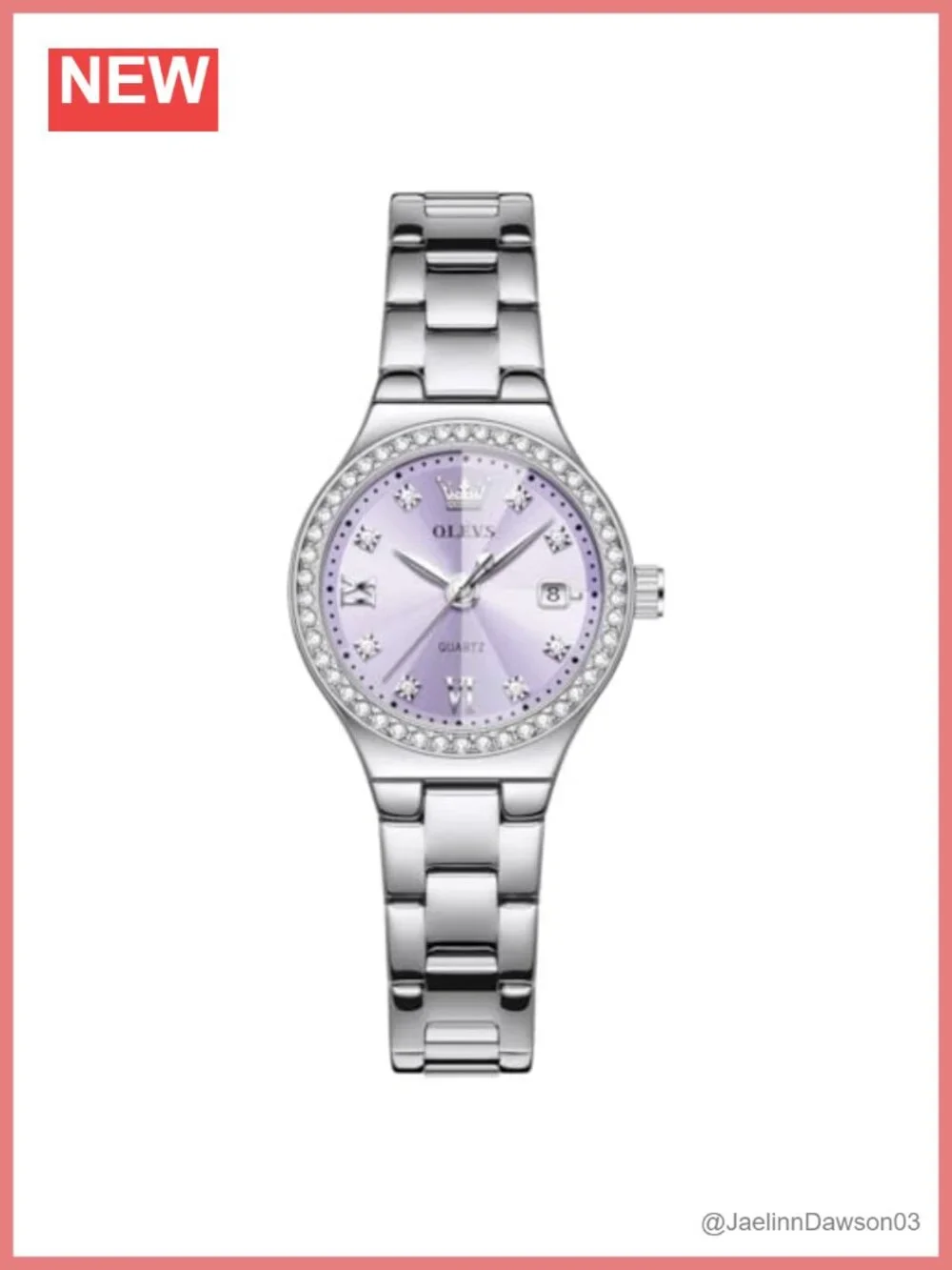 Women's Stainless Steel Dress Watch Luminous Analog Quartz